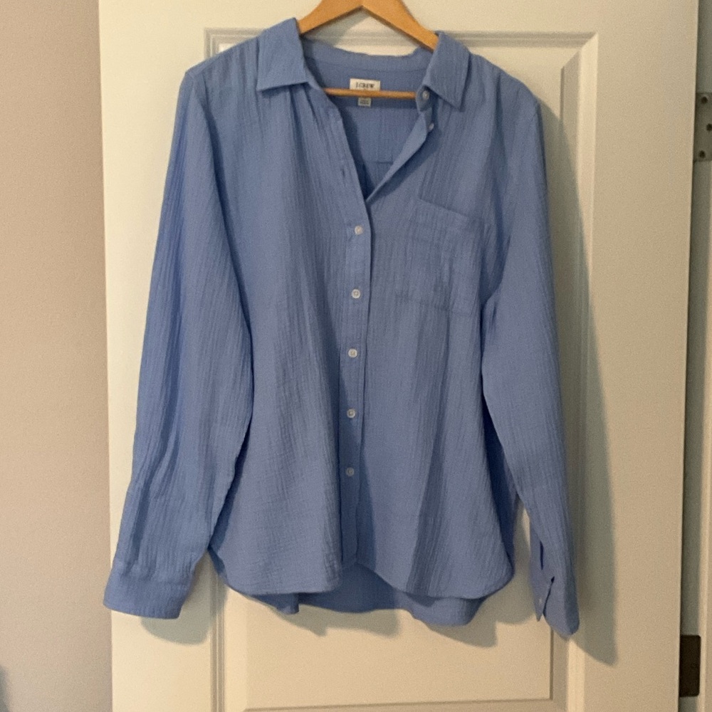 J. Crew Sky Blue Casual Shirt